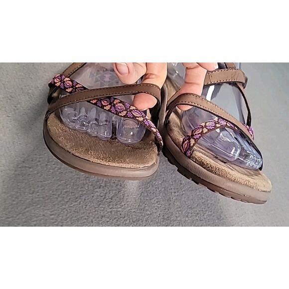 Skechers Reggae Slim Vacay 👡 Brown Strappy Comfort Sandals Women’s 9 GUC - Picture 4 of 10